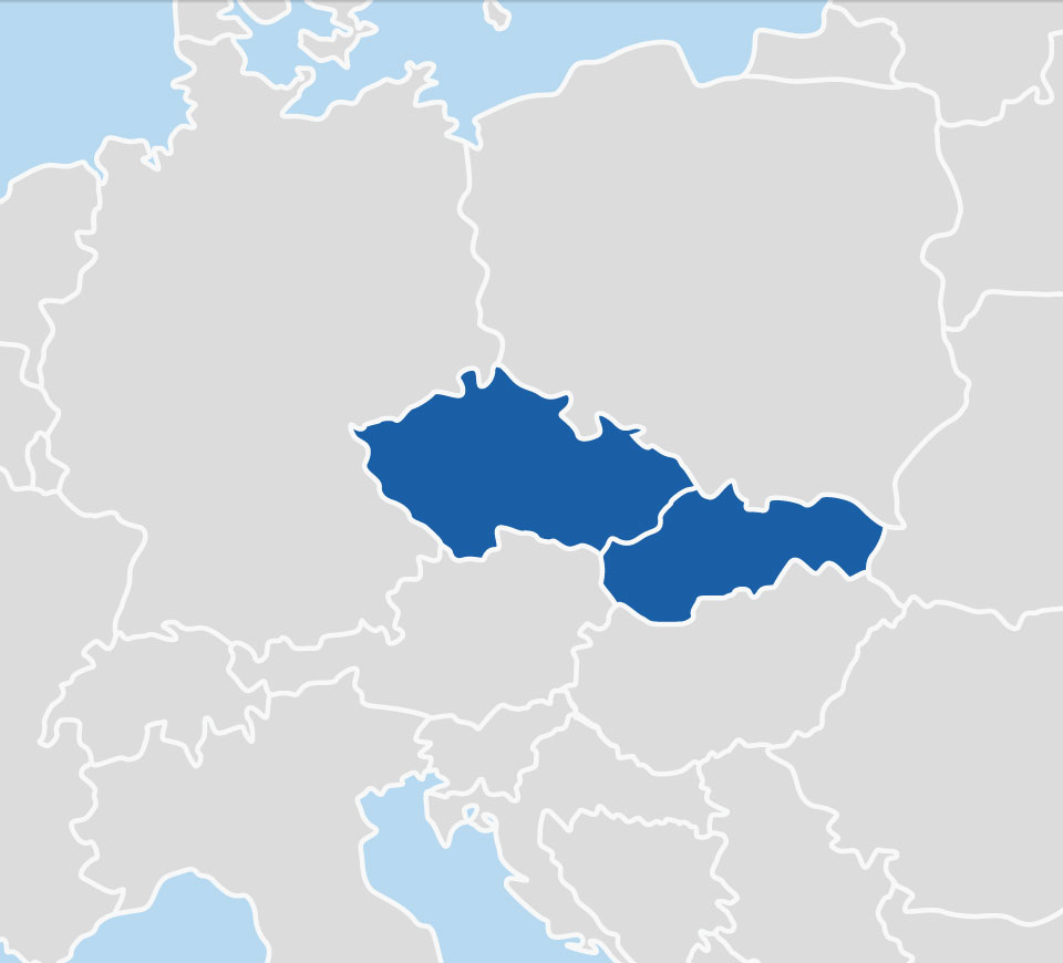 Mapa polských regionů